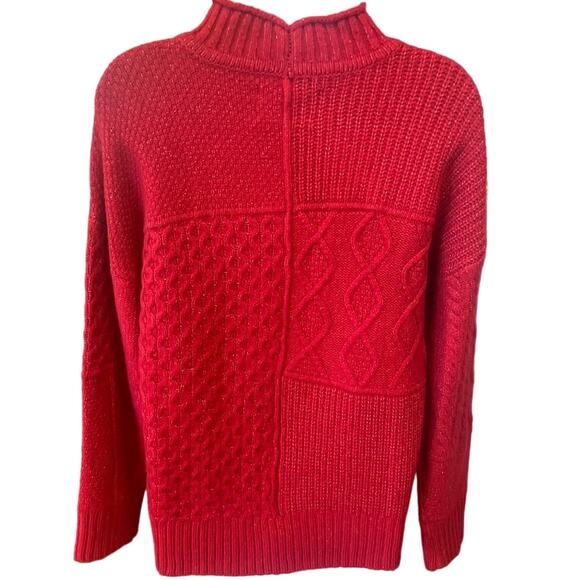 Vintage American Eagle Red Knit Sweater - Size Small - Classic Cozy Style! - Picture 2 of 2